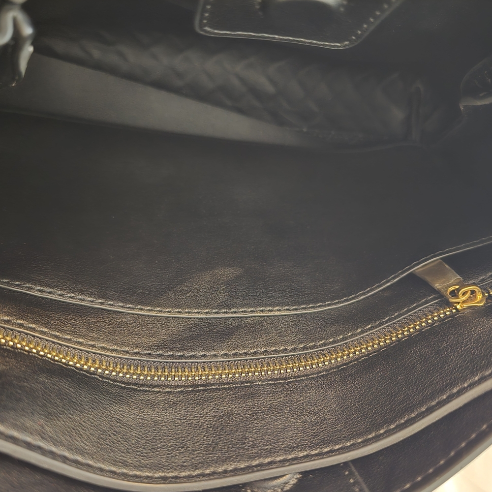 Black Woven Tote Bag - Picture 8 of 12